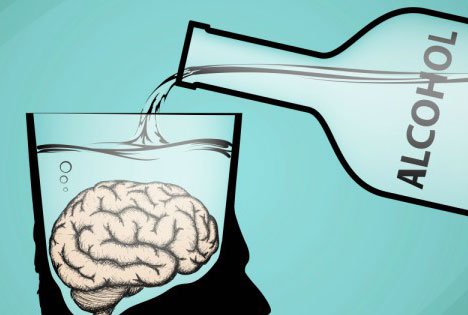 Neuronas afectadas por alcohol