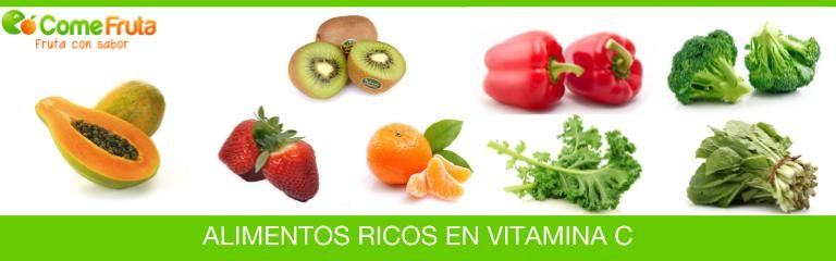 Frutas y vegetales ricos en vitamina C