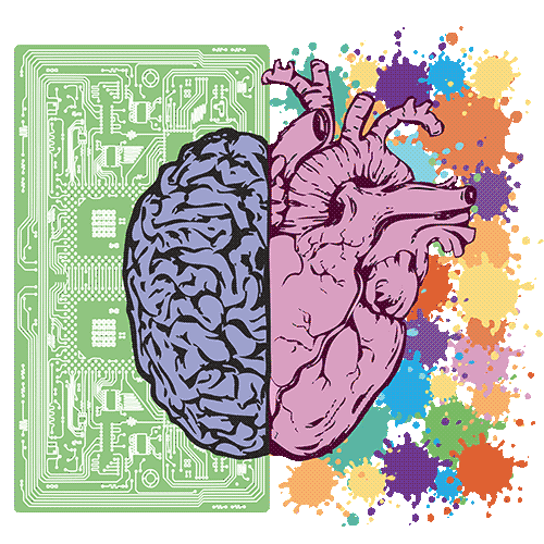 Corazón y neuronas conectadas