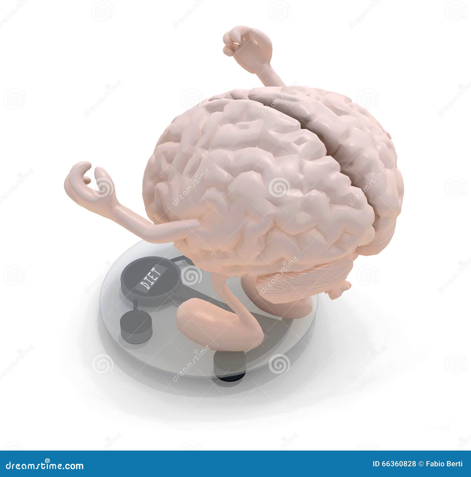 Cerebro humano y balanza