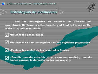 Proceso de aprendizaje eficaz