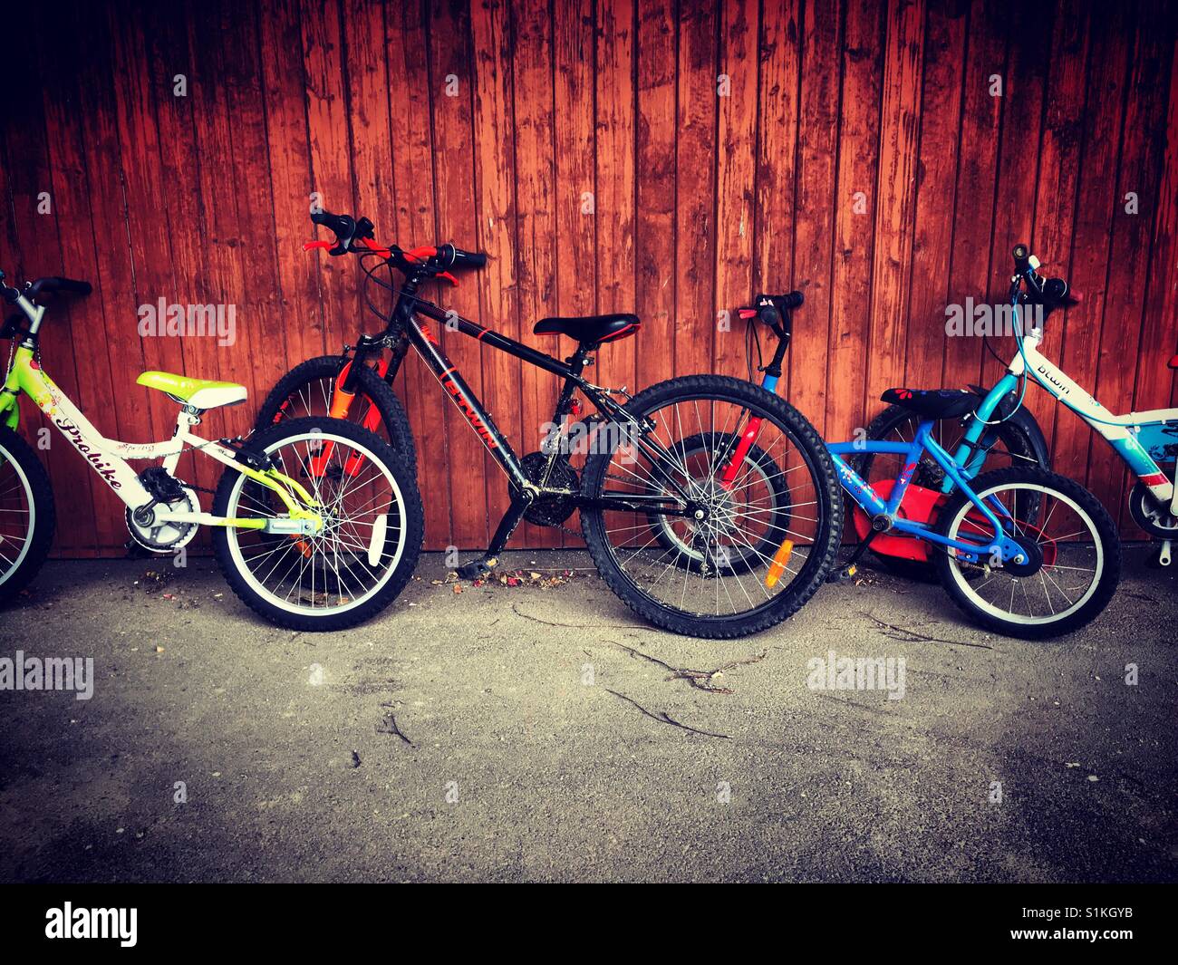 Bicicleta con diferentes tamaños